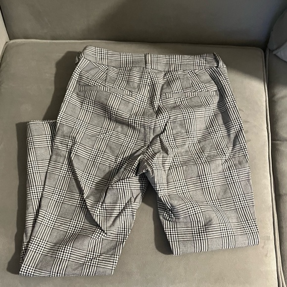 High-Waisted Pixie Skinny Ankle Pants for Women old navy 0 plaid gray - Picture 5 of 5